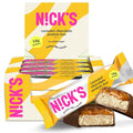 Nick’s Chocolate Caramel Protein Bars – 12-Count Box | High Protein, Low Calories, Low Carbs, Keto Friendly, No Added Sugar