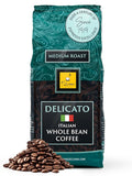 Filicori Zecchini Italian Espresso Beans – Whole Bean Coffee Medium Roast Arabica & Robusta Blend – Low Acidity, Slow Roasted – Delicato 340g