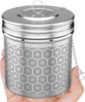 Reinmoson Extra Large Tea Infuser for Loose Tea & Spice Infuser for Cooking, Extra Fine Mesh Tea Strainers, 304 Stainless Steel Steeper for Black Tea, Rooibos, etc