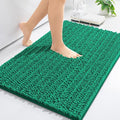 Arotive Luxury Chenille Bathroom Rug Mat, Extra Soft Thick Absorbent Shaggy Bath Rugs, Non-Slip Machine Wash Dry, Plush Bath Mats for Bathroom, Shower and Tub, 30x20, Emerald