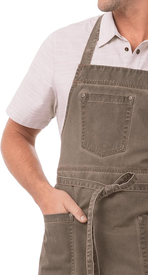 Chef Works Unisex Dorset Bib Apron