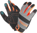 HANDLANDY Work Gloves for Men & Women, Utility Mechanic Working Gloves Touch Screen, Flexible Yard Work Gloves