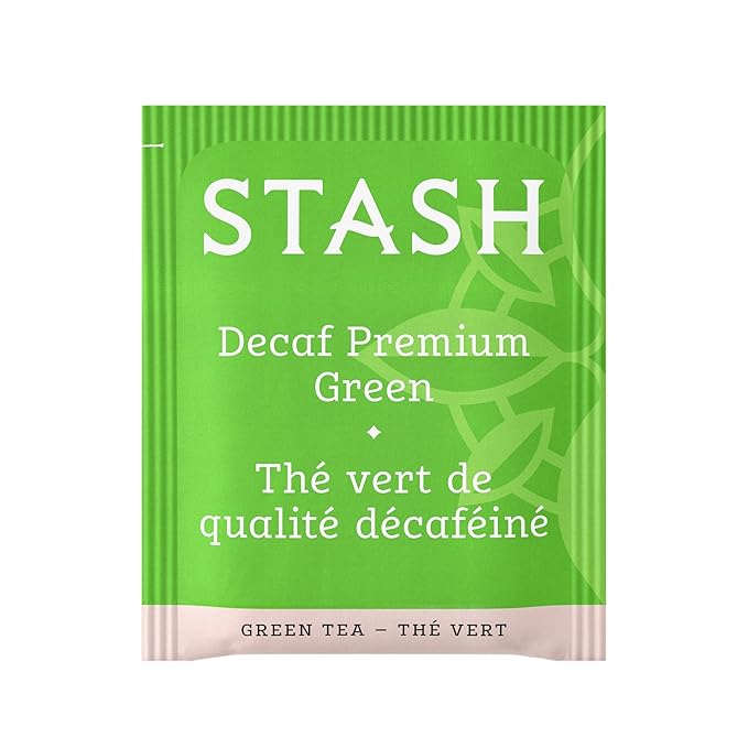 Stash Tea Decaf Premium Green Tea - Decaf, Non-GMO Project Verified Premium Tea with No Artificial Ingredients, 18 Count (Pack of 6) - 108 Bags Total