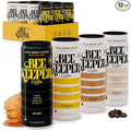 Beekeeper Coffee Cold Brew with Oregon Honey, Mixed Variety Pack, 8 fl oz Cans (Pack of 12), Ready-to-Drink Black, Caramel, Mocha & Vanilla Lattes