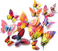 Butterfly Wall Decor 24/48 PCS, 3D Butterflies Stickers for Party Decorations with Magnets(Multiple Colour, 24)