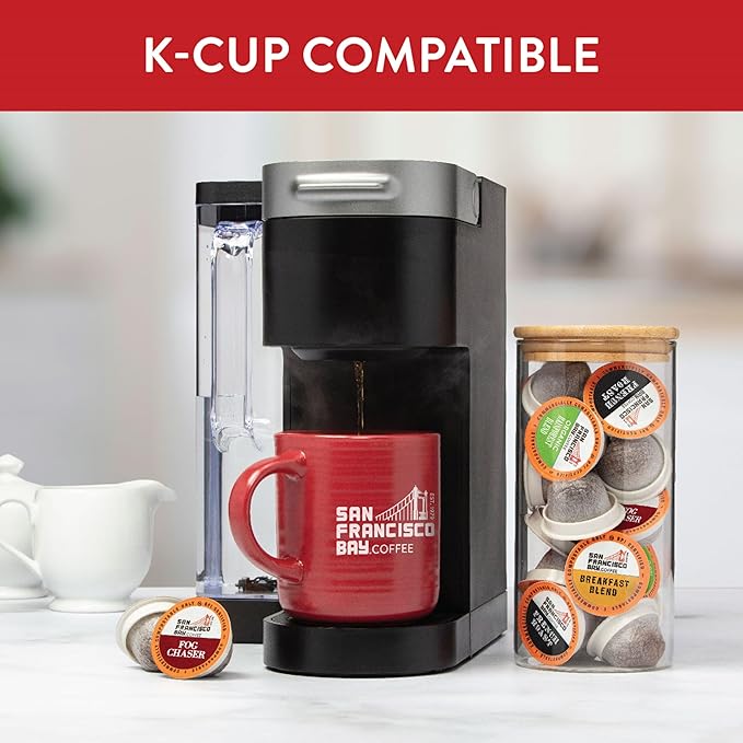 San Francisco Bay Compostable Coffee Pods - Original Variety Pack (80 Ct) K Cup Compatible including Keurig 2.0, French, Breakfast, Fog, Organic Rainforest