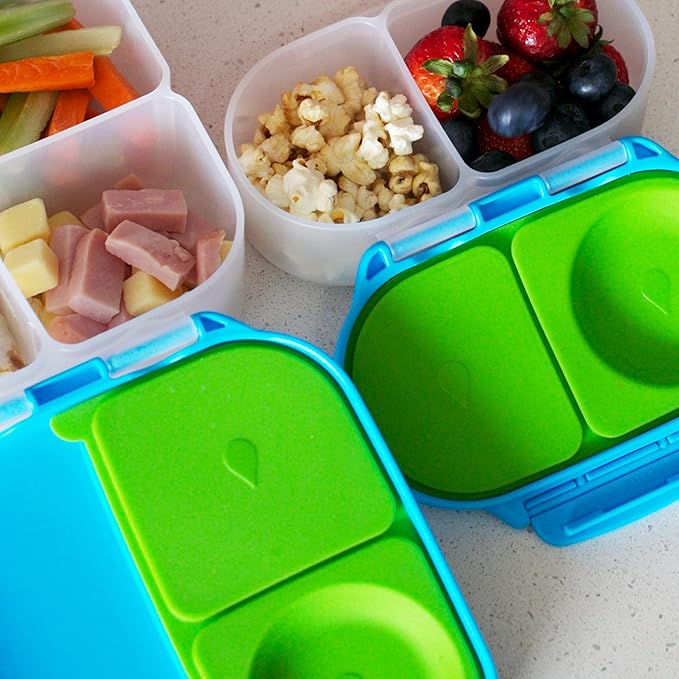 b.box Snack Containers for Kids, Toddler Snack Box Container, Reusable Small Bento Box for Lunch, School & Travel, Leak Proof, BPA free, Dishwasher Safe, Ages 4 months+ (Lemon Sherbet, 12oz capacity)