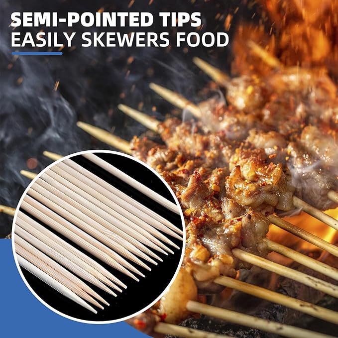 36 Inch Bamboo S'Mores Sticks.Use To Marshmallows,BBQ,Roasting,Camping.6mm Diameter.More Size Choices 6"/8"/10"/12"/36"(100 PCS)