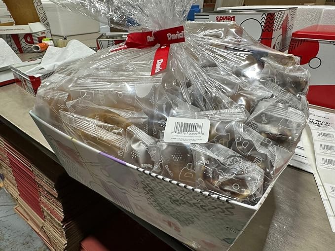 David Cookies Gift Basket for Families Food Christmas Gift - Large Crate Assorted Cookies for Sharing - Fresh Gourmet Cookies for Holidays
