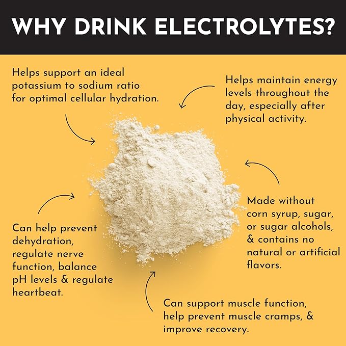 Orange Pineapple Electrolytes – 30‑Serving Hydration Drink Mix with Coconut Water, Sea Salt, and Trace Minerals – Supports Energy, Recovery, and Electrolyte Balance*