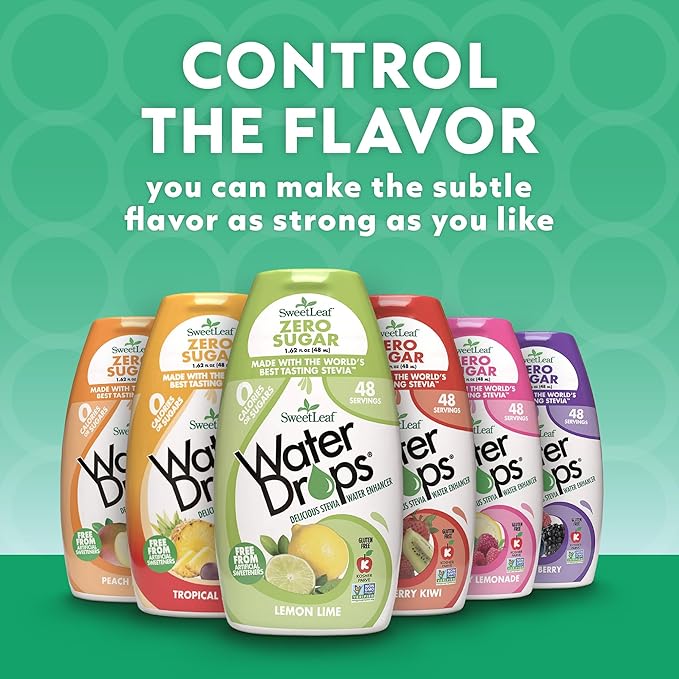 SweetLeaf Water Flavoring Drops - Stevia Water Enhancer, Sugar Free, Zero Calorie Water Additive for Flavor, Contains Monk Fruit Extract, Gluten Free, Keto Friendly - 1.62 Fl Oz (Variety Pack of 3)