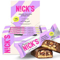 Nick's Protein Bars Chocolate | High Protein | Lowcalories | Low Carb Keto Friendly Snacks No Added Sugar (Multipack 12 bars x 50g) (12 Count (Pack of 1), Almond Chocolate)