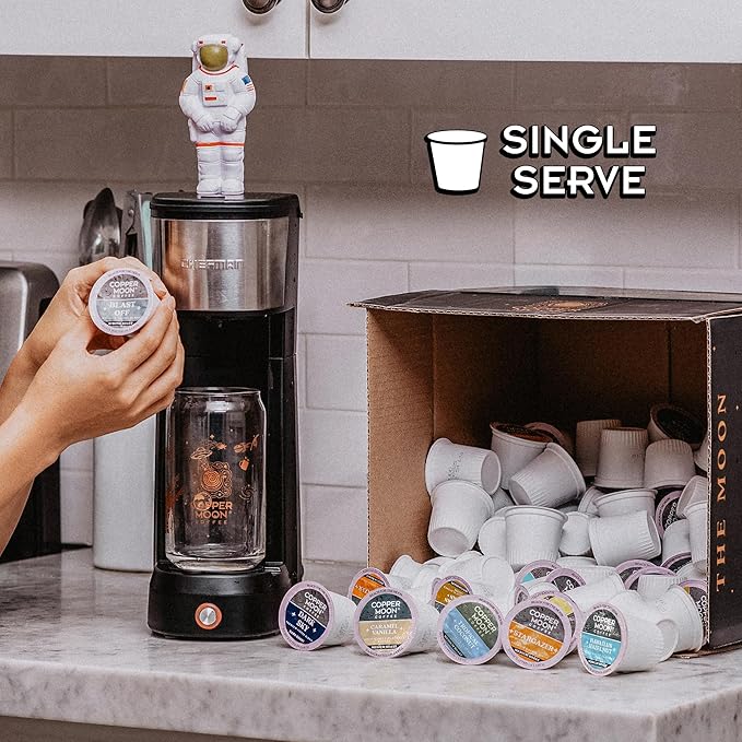 Copper Moon Single Serve Coffee Pods for Keurig K-Cup Brewers, Light, Medium & Dark Roast, Discovery Variety Pack, 80 Count