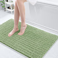 Arotive Luxury Chenille Bathroom Rug Mat, Extra Soft Thick Absorbent Shaggy Bath Rugs, Non-Slip Machine Wash Dry, Plush Bath Mats for Bathroom, Shower and Tub, 44x24, Sage Green