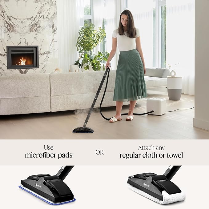 Dupray Neat Steam Cleaner with 40-Piece Accessory Kit, Powerful, chemical-free cleaning for floors, cars, tiles, grout, and more. *Kills 99.9% of Bacteria and Viruses