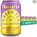 Tama Tea Sugar-Free Sparkling Green Tea, Lemo Lavender – Organic & Naturally Energizing – Zero Calories, Zero Carbs, Non-GMO – Antioxidant-Rich with 45mg Natural Caffeine – 12 oz Cans (12-Pack)