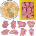 8 Pcs Unicorn Cookie Cutters Set Baking Molds 3D Unicorn Press type Cookie Cutter for Baking, Fondant, Cheese, and Pastries