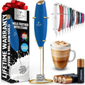 Zulay Kitchen Patented Tornado Triple Whisk Milk Frother with 4 Duracell Batteries – Handheld Foam Maker for Coffee, Lattes, Matcha & Hot Chocolate – Rich, Creamy Froth in Seconds