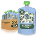Outshine Fruit & Yogurt Smoothie Blueberry Pear, 24-Pack of 3.5oz Fruit & Yogurt Pouches