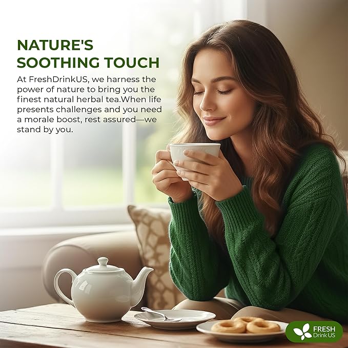 FreshDrinkUS, Glucose Functional Loose Leaf Tea | 4oz | Herbal Blend of Gymnema, Milk Thistle, Dandelion Root, Cinnamon & Ashwagandha – Naturally Caffeine-Free, Premium Quality, Balanced Flavor. Vegan