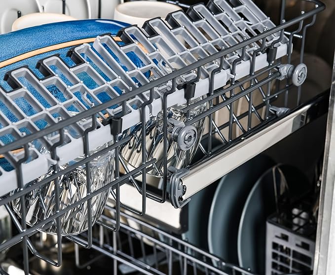 Kenmore 24" Built-in Stainless Steel Tub Dishwasher EasyFlex 3rd, SmartWash, UltraWash, TurboDry, MoreSpace Plus Adjustable Rack, Energy Star Certified, Black