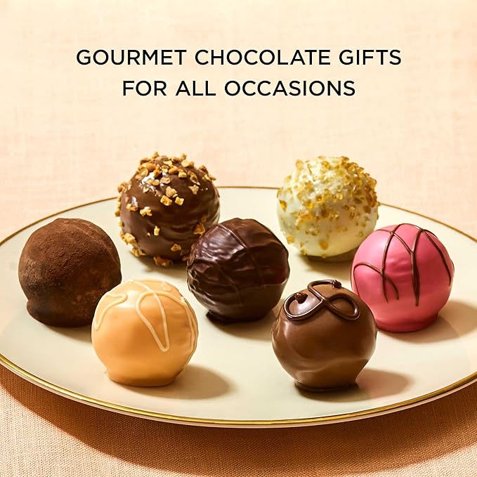 Godiva Chocolatier Patisserie Dessert Chocolate Truffle Gift Box for Birthday, Thank You, Anniversary, Congratulations Gift Basket Gourmet Candy with Creamy Ganache in Assorted Chocolate, 12 pc