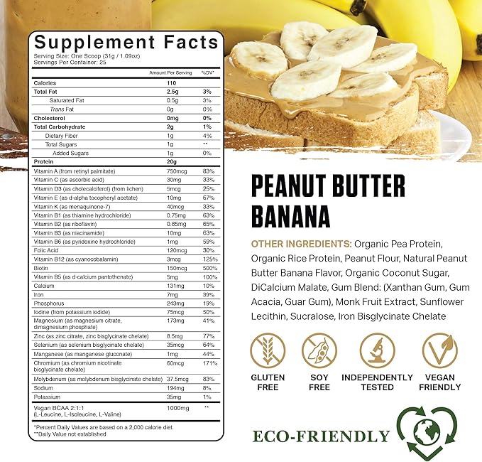 Ambrosia Planta - Premium Plant-Based Protein (Peanut Butter Banana)
