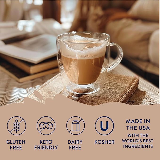 Jordan's Sugar Free Chai Syrup - 25.4oz, Gluten Free, Keto, For Coffee, Latte, Shakes