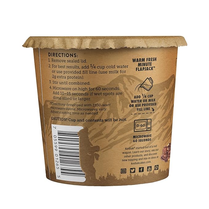Kodiak Cakes Pancake On the Go, Chocolate Peanut Butter, 2.5 Ounce (Pack of 12)