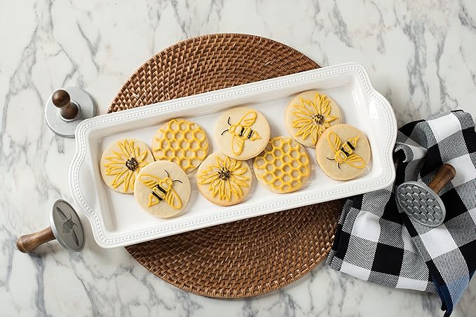 Nordic Ware 01250 Honeybee Cast Cookie Stamps