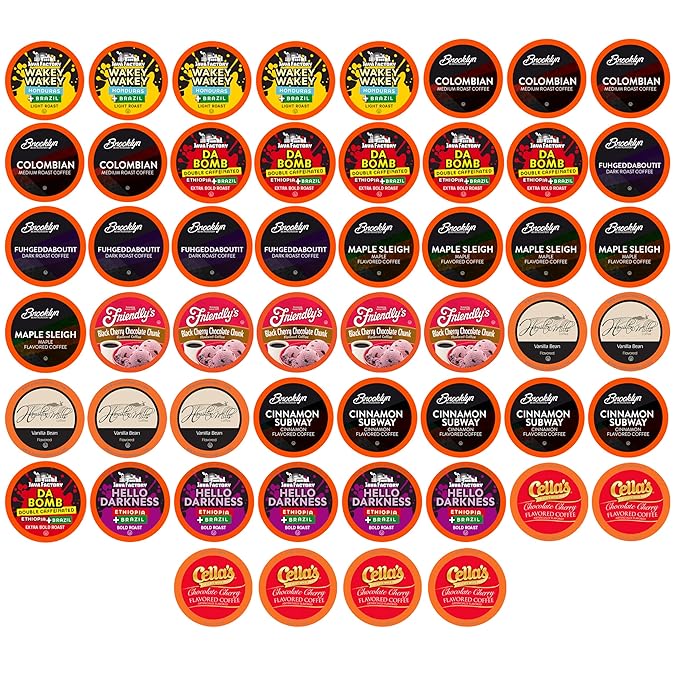 Two Rivers Coffee Lovers Coffee Pods Sampler Compatible with K Cup Brewers Including 2.0, Single Serve Variety Pack, 52 Count