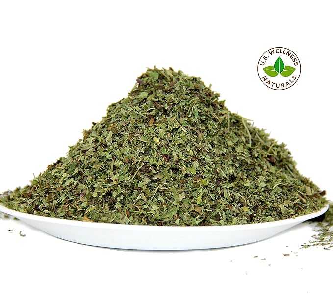 Lemon Balm (Herbal Tea): (Melissa Officinalis Caffeine Free) - Balm Leaf (Cut and Sifted), 1lb (16Oz) U.S. Wellness Bulk Tea