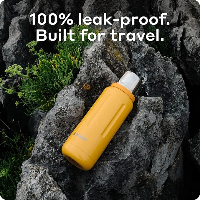 BOBBER 26 oz Stainless Steel Thermos for Hot Tea, Coffee, and Cold Drinks – BPA-Free, Dishwasher Safe Vacuum Insulated Water Bottle – Keeps Drinks Hot for 36 Hours (Orange)