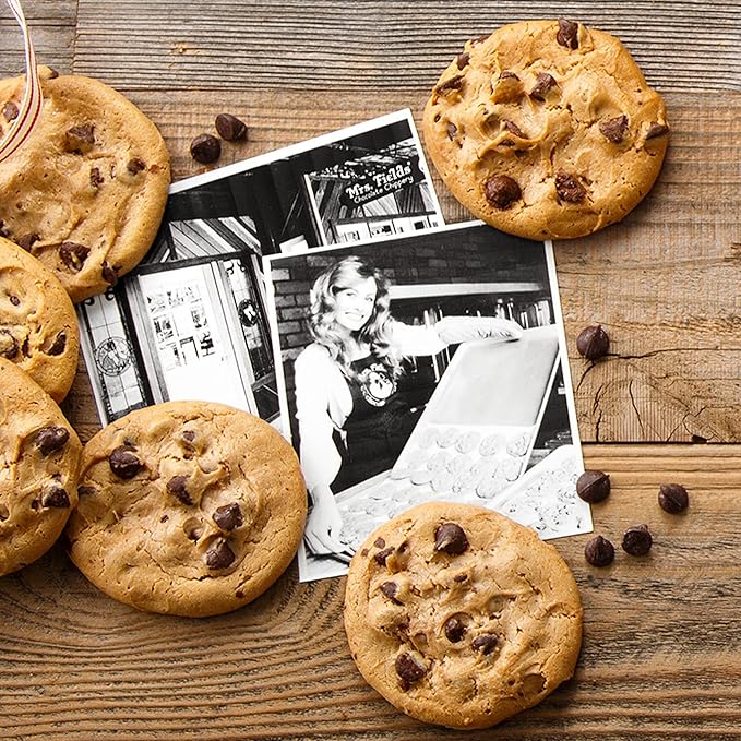 Mrs. Fields 72 Nibblers Bite-Sized Cookies Signature Tin - Assorted with 72 Nibblers Cookies in our 5 Classic Cookie Flavors