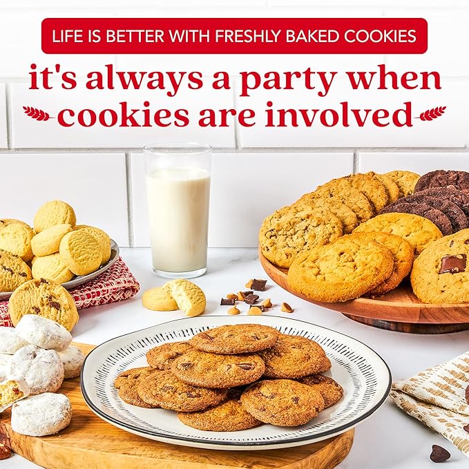 David's Cookies 2lbs Assorted Flavors Fresh Baked Cookies - Handmade and Gourmet Cookies - Delectable and Made with Premium Ingredients - Cookie Gift Basket - Great Gift For All Occasions