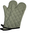 ARCLIBER Oven Mitts Heat Fire Resistant Oven Mitts 425 ° F, Quilted Terry Cloth Cotton Soft Lining Oven Gloves, Extra Long Kitchen Mittens for Cooking Baking