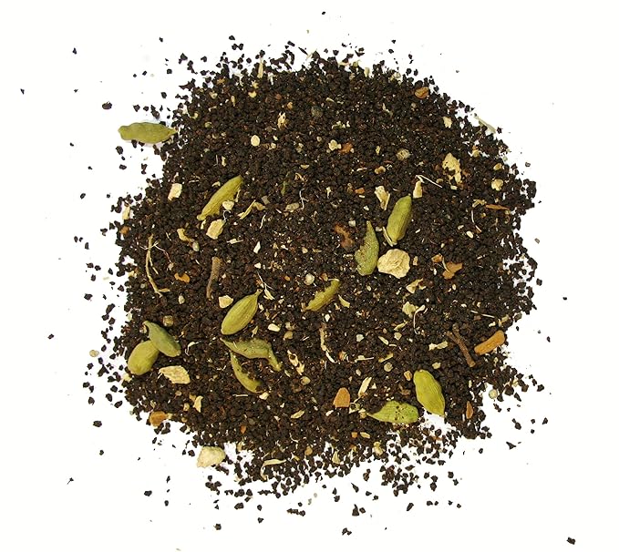 Cochin Masala Chai Tea, Includes Ceylon black tea, Ginger, Cardamom, Coriander, Cinnamon, and Black Pepper - 1 LB Bag