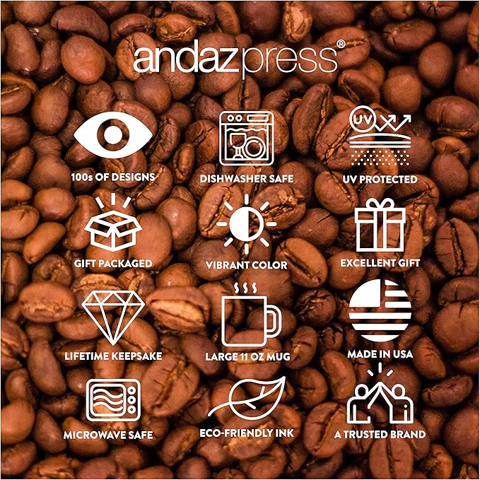 Andaz Press 11oz. Wedding Ceramic Coffee Tea Mug Gift, Fall Autumn Burgundy Orange Peach Flowers Roses Florals, Step Mom of the Groom, 1-Pack, Includes Gift Box