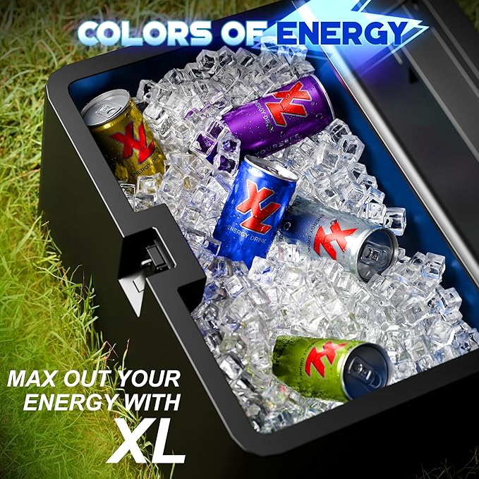 XL Energy Drinks Sugar Free 24 pack Mango Flavor Zero Sugar Energy Drinks - Boost Focus and Energy with Sugar Free Energy Drinks - Pre Workout Drink, Carbonated Mango Energy Drink - Sugar Free Drinks