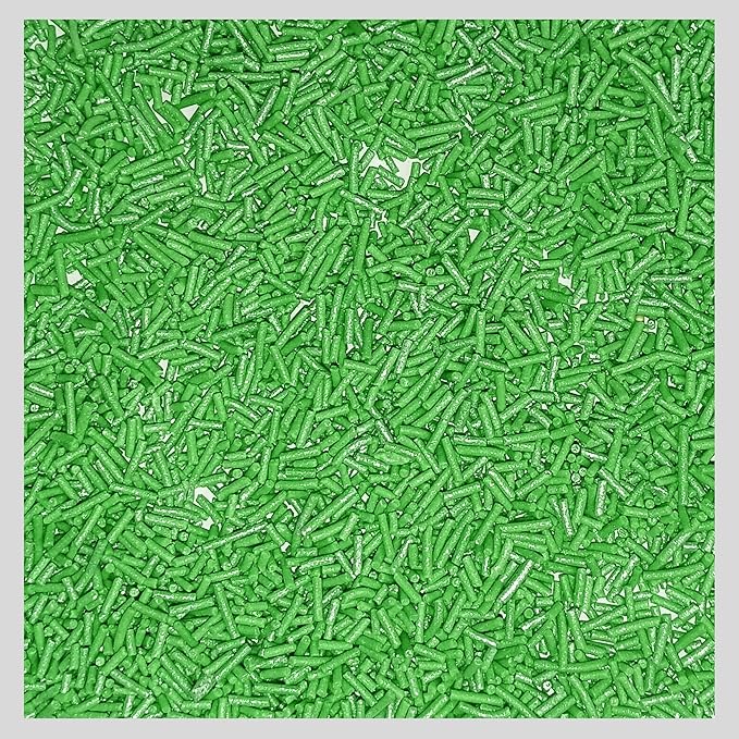 Confect Christmas Sprinkles for Cakes & Cupcakes – Party in Park Pea Green Sprinkles – Edible Celebration Mix with Dragees, Jimmies & Sparkling Sugar – Holiday Baking Decoration – Vegan, Gluten-Free, Nut-Free, Soy-Free, Dairy-Free , Handcrafted Sprinkl...