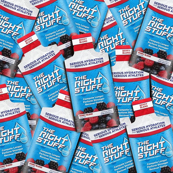 The Right Stuff Electrolyte Drink Concentrate - 10 Pouch Box - Berry Blend