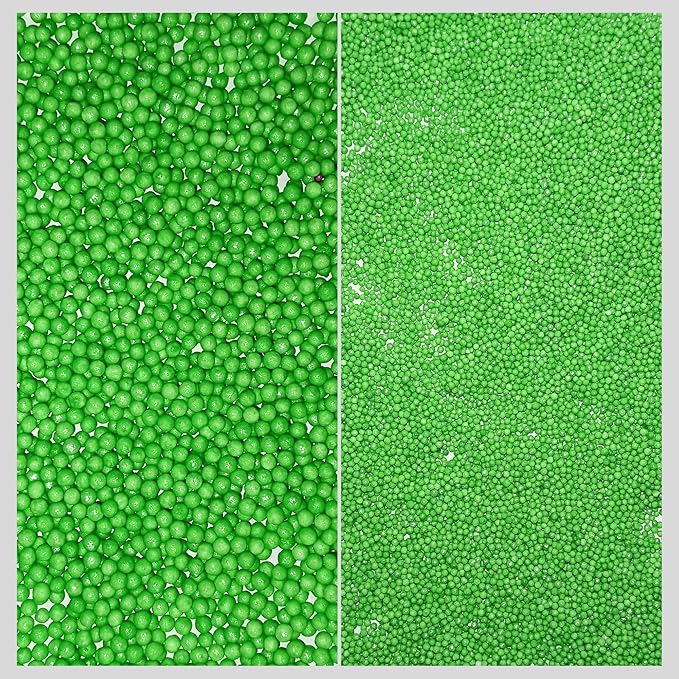 Confect Christmas Sprinkles for Cakes & Cupcakes – Party in Park Pea Green Sprinkles – Edible Celebration Mix with Dragees, Jimmies & Sparkling Sugar – Holiday Baking Decoration – Vegan, Gluten-Free, Nut-Free, Soy-Free, Dairy-Free , Handcrafted Sprinkl...