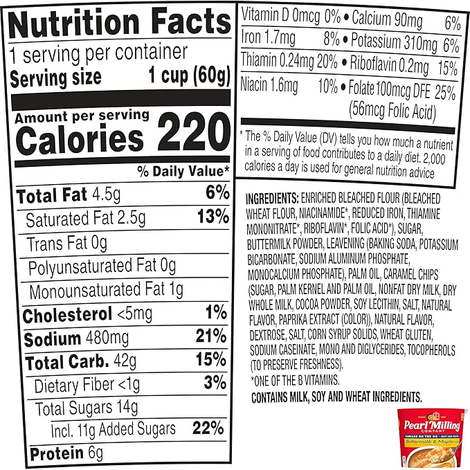 Pearl Milling Company Pearl Milling Company, Pancake Cups, Maple Syrup, 2.11 Ounce (Pack of 12)
