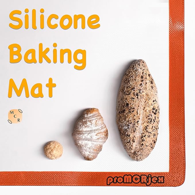 Silicone Baking Mats Half Sheet/Full Sheet Non-Stick Cookie Sheet for Baking Silicon Baking Mat Set (12” x 16” & 16” x 24” Pack of 2)