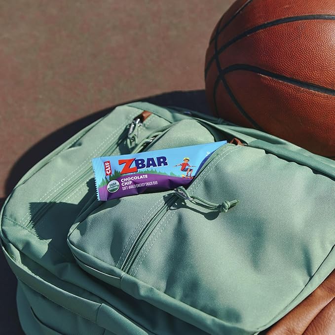 Zbar - Chocolate Chip - Soft-Baked Energy Snack Bars - Non-GMO - 12g Whole Grains - USDA Organic Granola Bars (24 Pack)