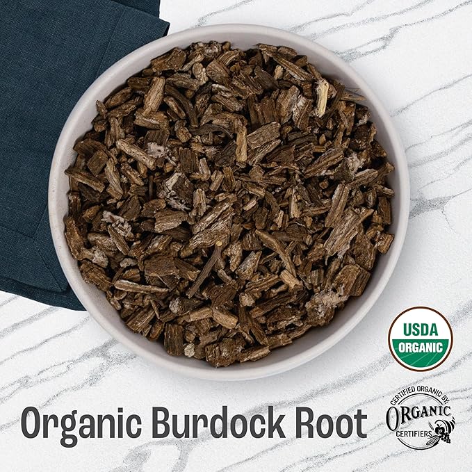 J Mac Botanicals Organic Burdock Root Herbal Tea - 4 oz