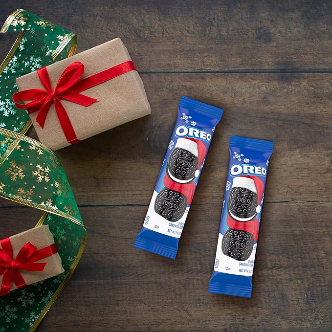 OREO Chocolate Sandwich Cookies, Holiday Cookies, 12 - 4 oz Stocking Stuffer Packs