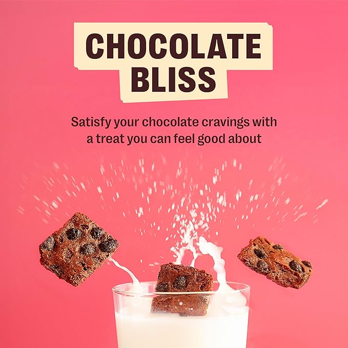 Brownie Brittle – Original Chocolate Chip Thin and Crispy Sweet Snacks, Family Size (Pack of 6, 5 oz), Rich Gourmet Brownie Bites Dessert