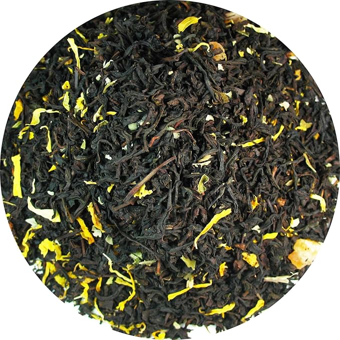 Peach Apricot Iced Tea, Ceylon Black Loose Leaf Tea blended with the essence of Apricot and Peach – 8 Oz Bag