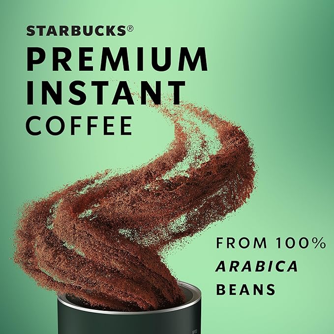 Starbucks Premium Instant Coffee, Blonde Roast, 100% Arabica Beans, 3 Pack (3.17 Oz Each)